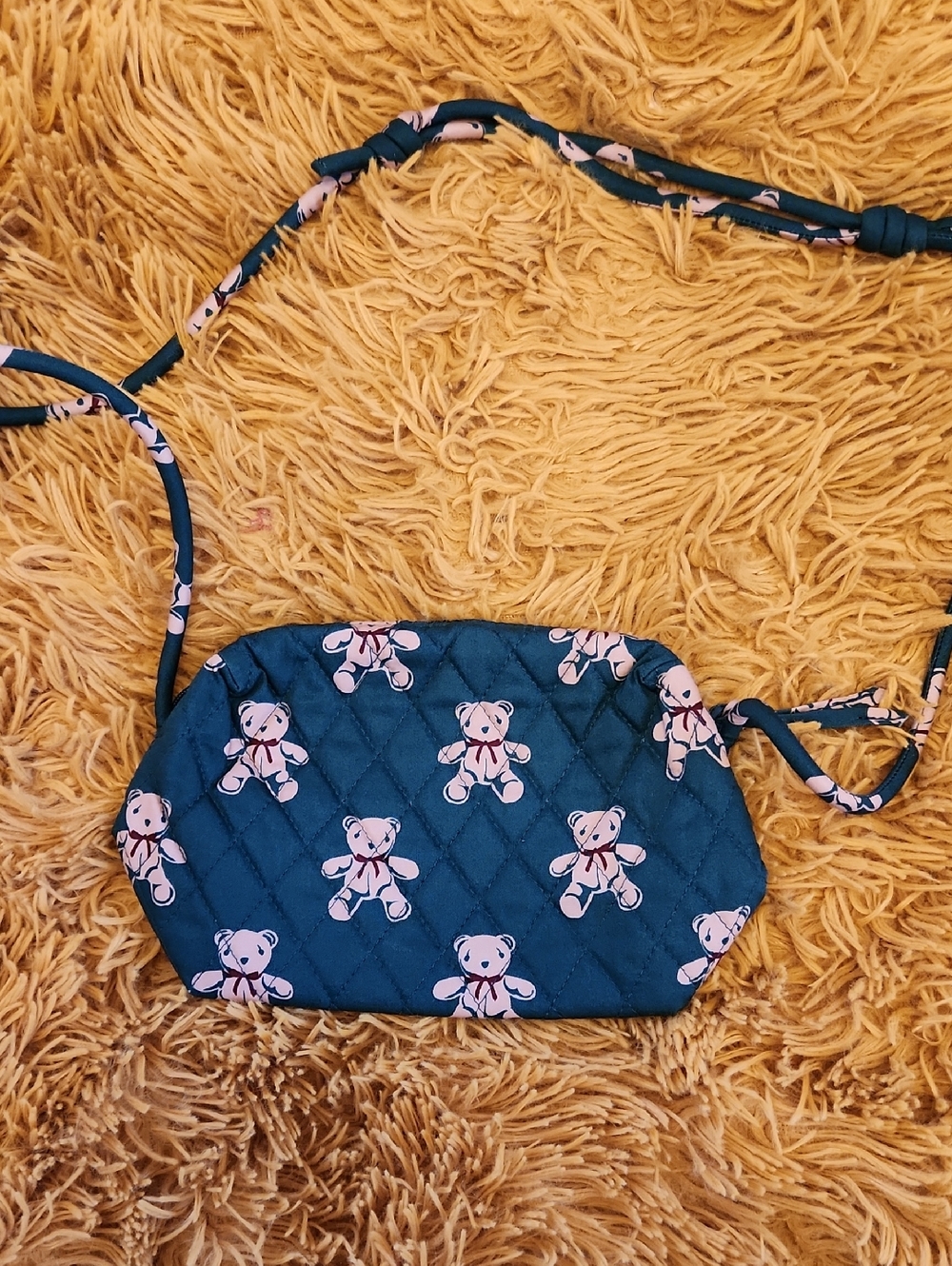 Vera Bradley Blake Crossbody Mini Bag Teddy Print